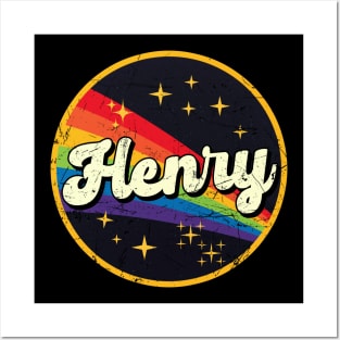 Henry // Rainbow In Space Vintage Grunge-Style Posters and Art